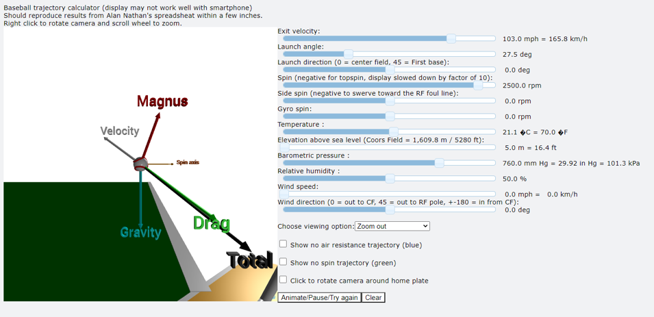 Calculateur de trajectoires